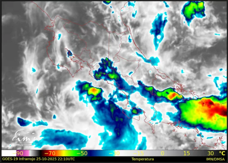 Costa Rica under The Effects Of Hurricane Melissa This Sunday: See The Areas That Will Have The Most Rain